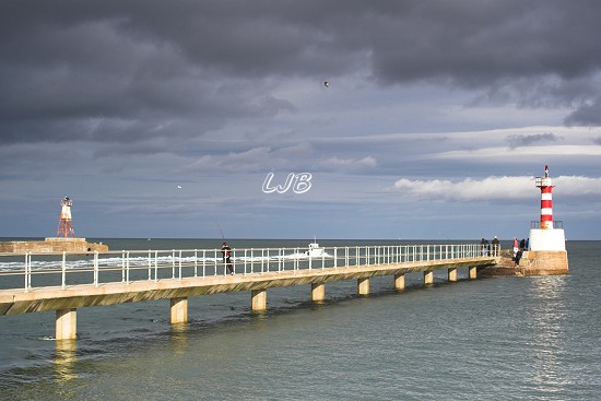 Amble Pier Lighthouse, Northumbrian Coast.