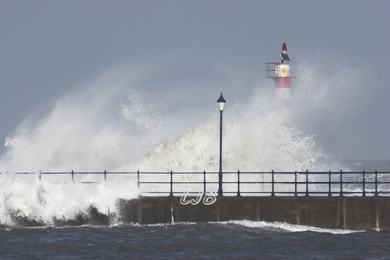 Amble Pier Lighthouse, Northumbrian Coast.