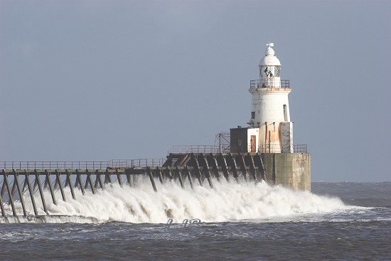 Blyth East Pier Lighthouse.