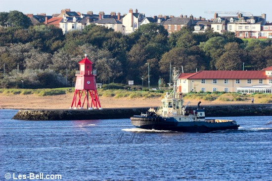 Herd Groyne Lighthouse, River Tyne, South Shields.